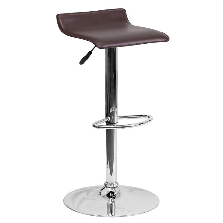 360 Degree Swivel Adjustable Bar Stool Modern Leather Bar Chair