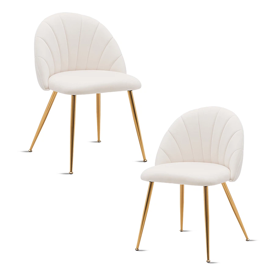 White Wood Dining Chairs Velvet Accent Chair Y-C28